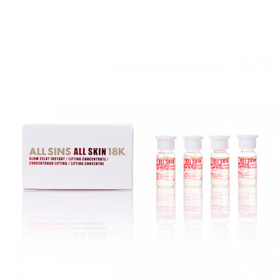 All Sins 18K Glow Eclat Concentré Liftant Instantané 4 X 2 Ml