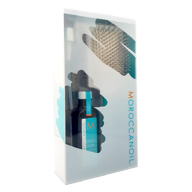 Moroccanoil Traitement de la Lumière 100 ml   Brosse plate en Céramique