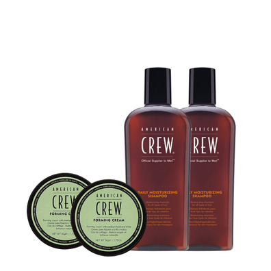 Pack american crew 2 Daily shampoo + 2 Forming